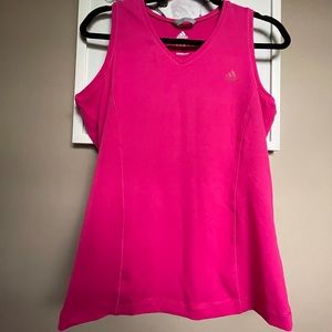 Adidas hot pink tank top